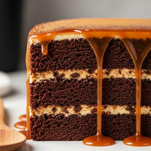 Bolo de Chocolate com Caramelo Caseiro