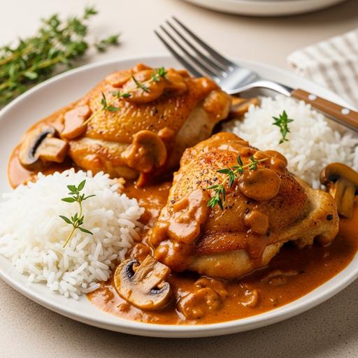Frango ao Molho de Cogumelos