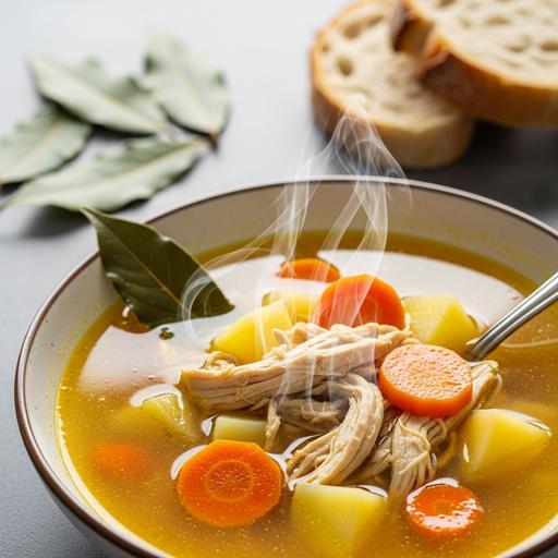 Sopa Caseira de Frango com Batata e Cenoura