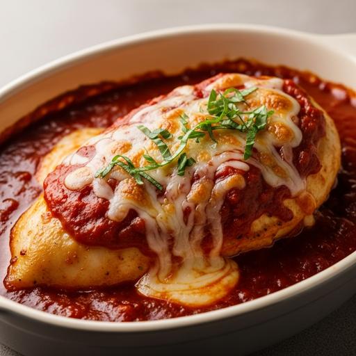 Frango com Molho de Tomate e Queijo