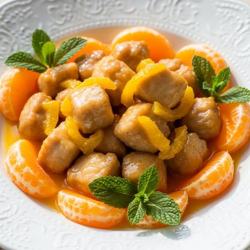 Frango ao Molho de Tangerina e Gengibre