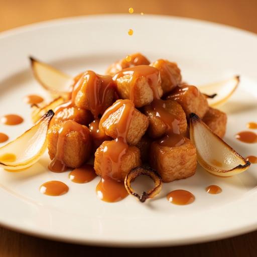 Frango com Coco e Cebola Caramelizada