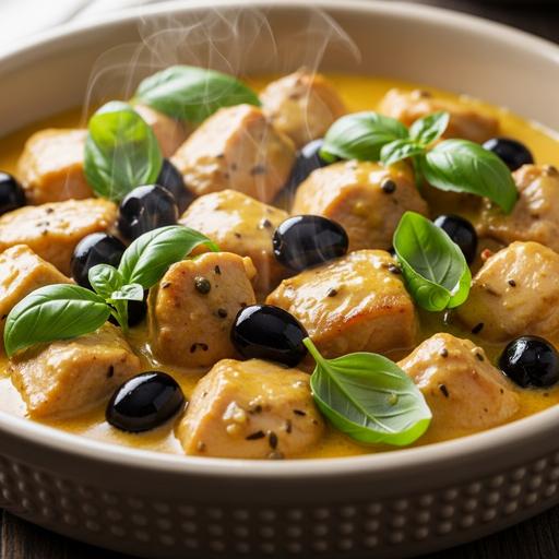 Frango Cacciatore com Molho de Cogumelos