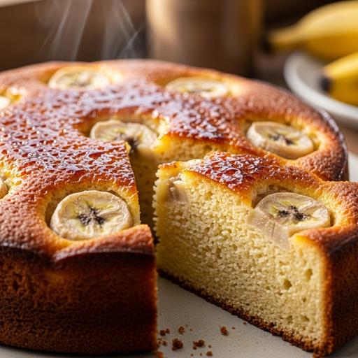 Bolo de Banana com Iogurte