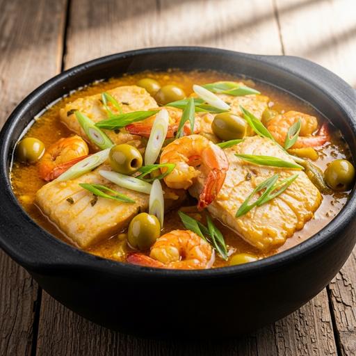 Moqueca de Peixe com Camarão