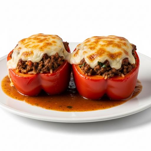 Pimentões Recheados com Carne Moída