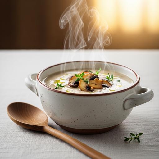 Sopa Cremosa de Cogumelos