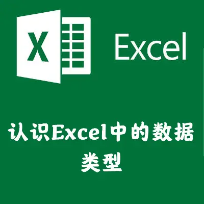 认识Excel中的数据类型