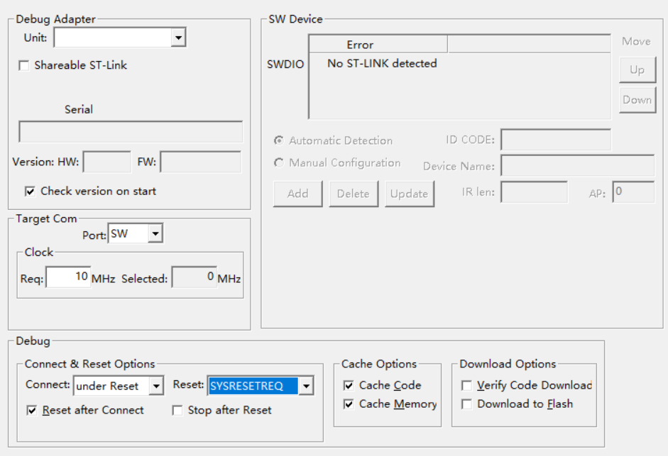 下载器连接失败示意