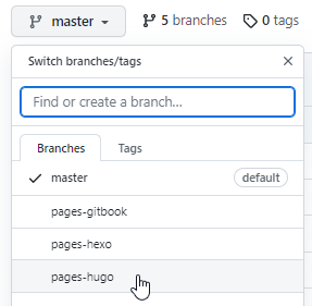 自动提交的分支