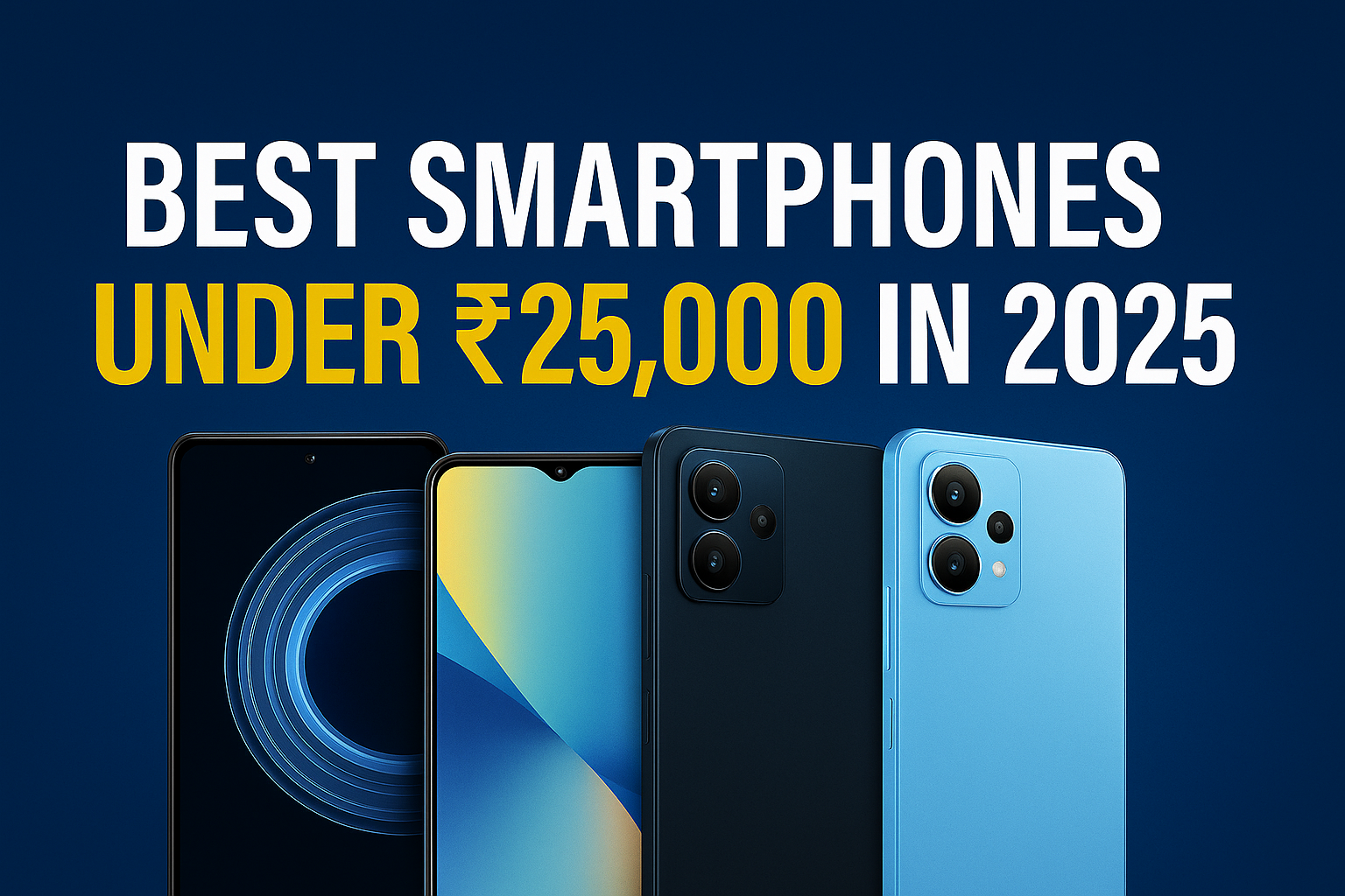 Best smartphones under ₹25000 in May-2025