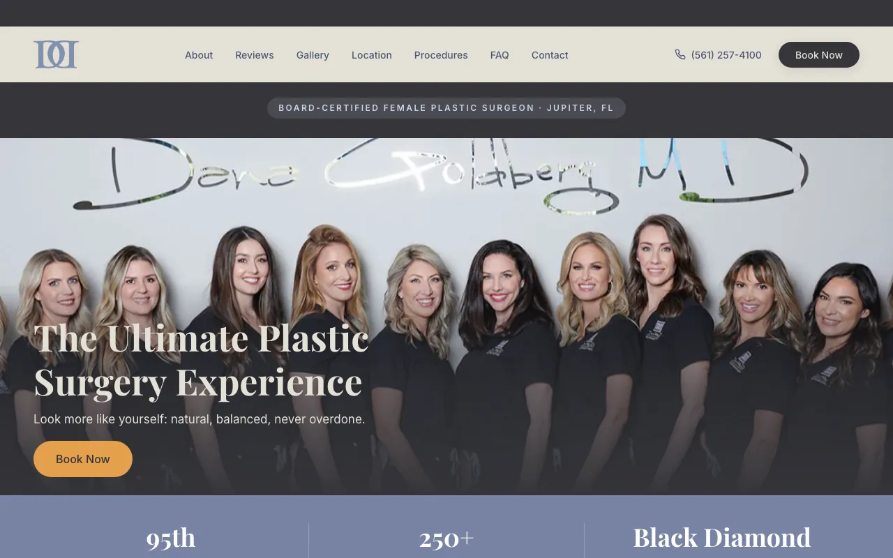 Dr. Dana Goldberg website redesign