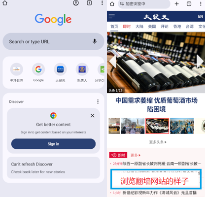 干净世界大陆Chrome手机版截图