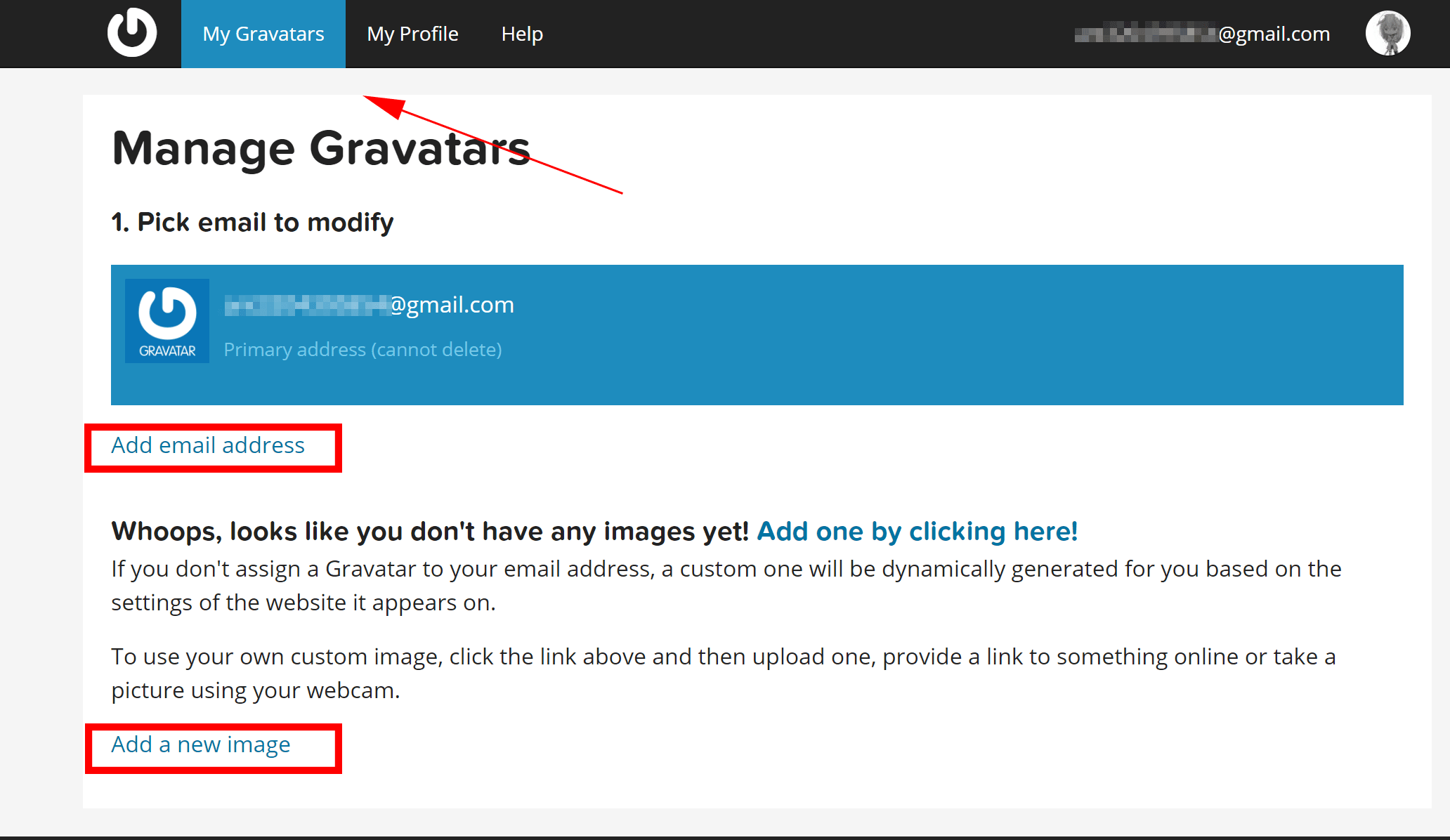 添加 Gravatar 头像