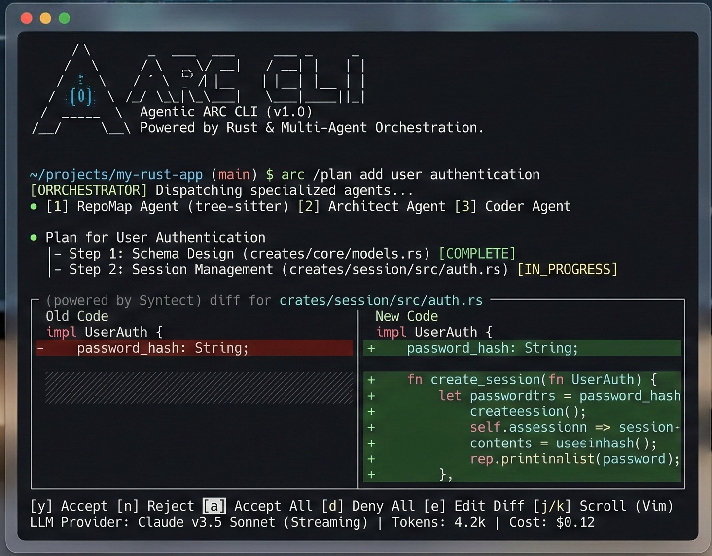 arc cli terminal