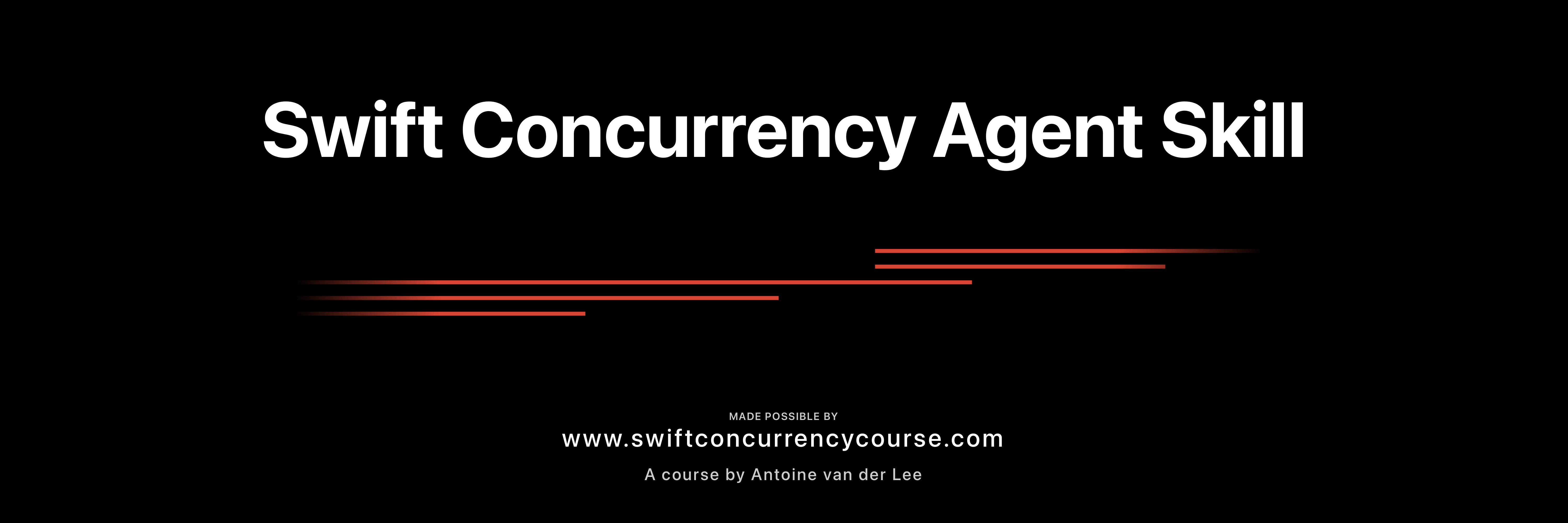 Swift Concurrency Agent Skill banner