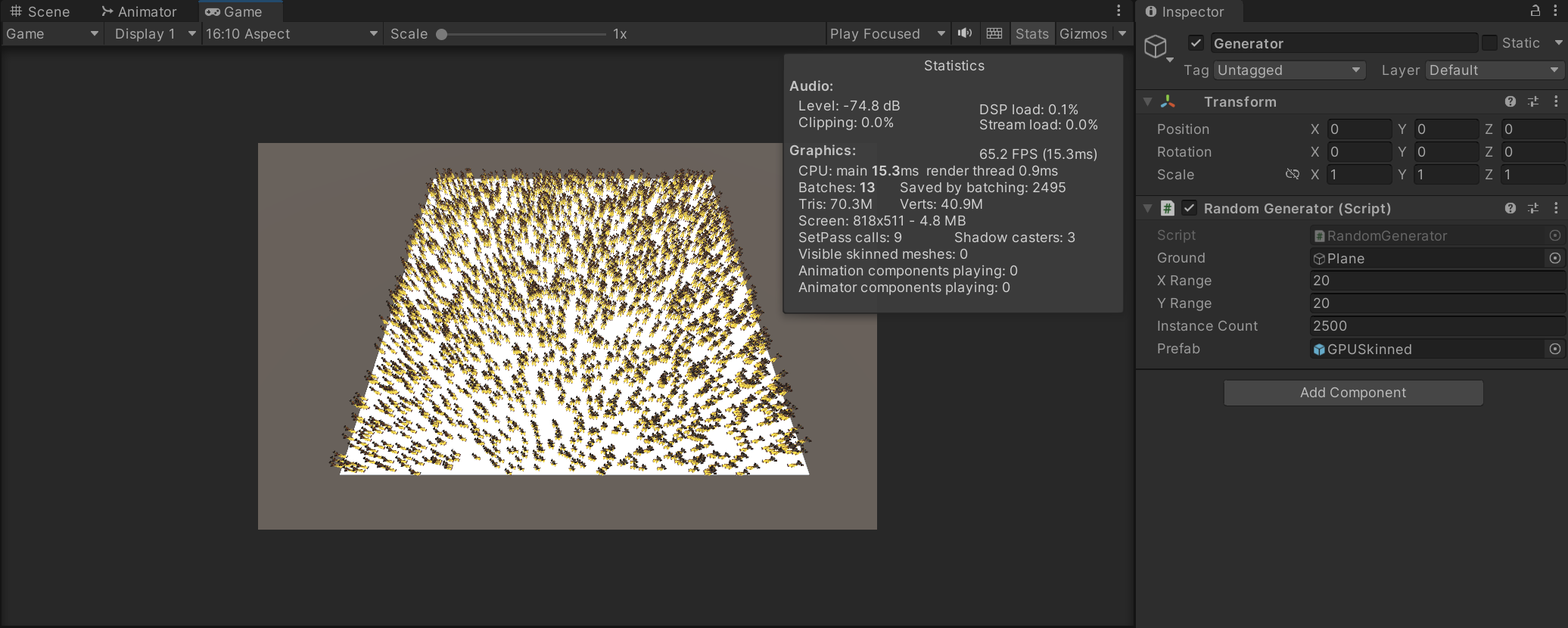 GPU computing SkinnedMesh