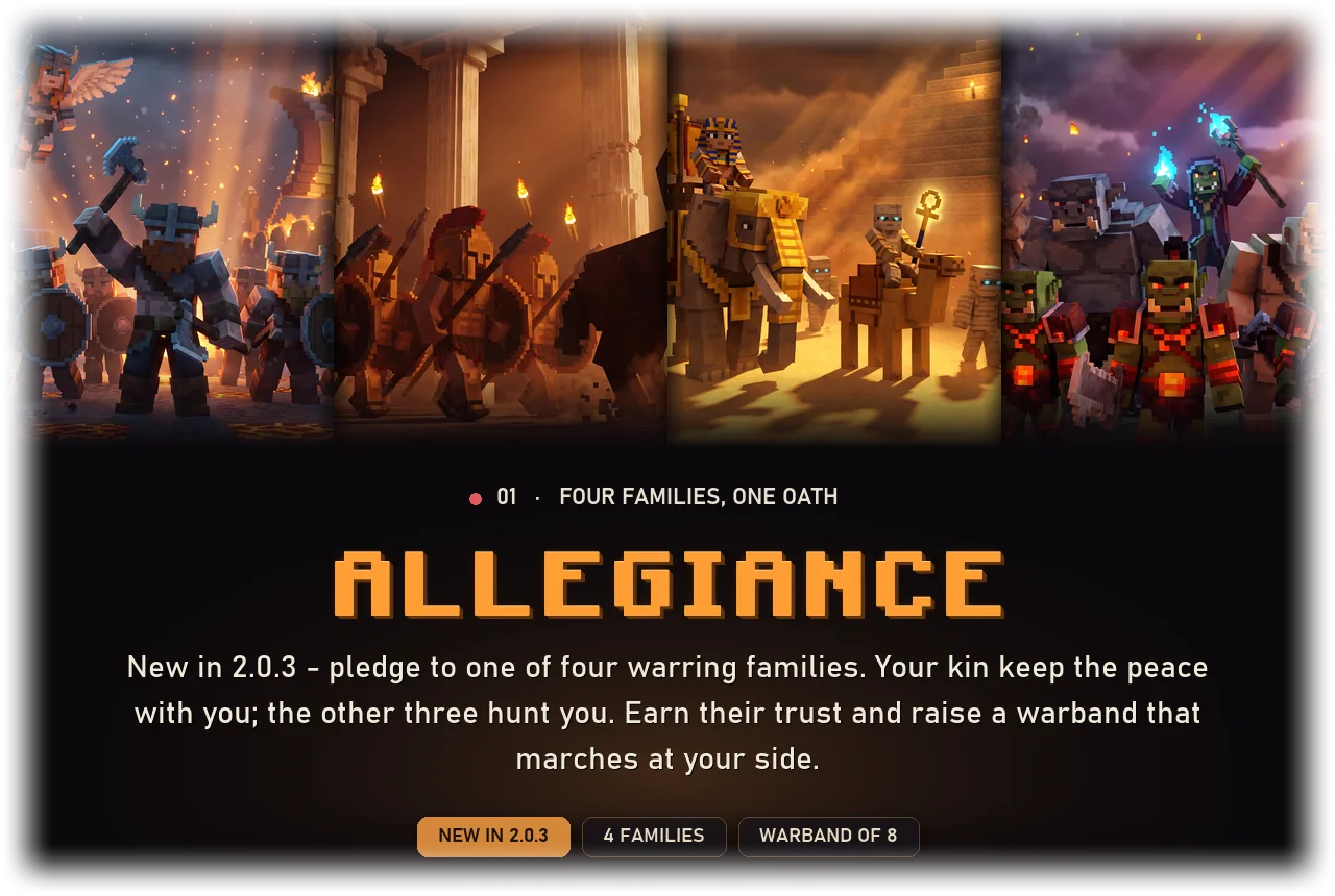 Allegiance - four warring families, one oath, raise your warband