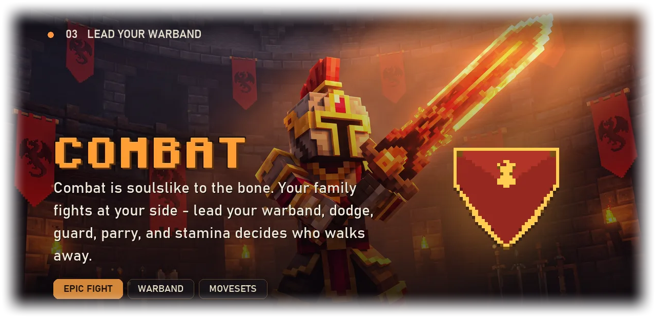 Combat - lead your warband, soulslike to the bone