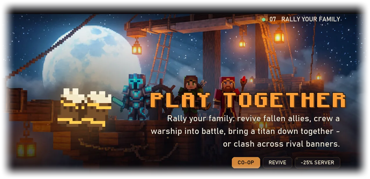 Play together - rally your family, don't descend alone