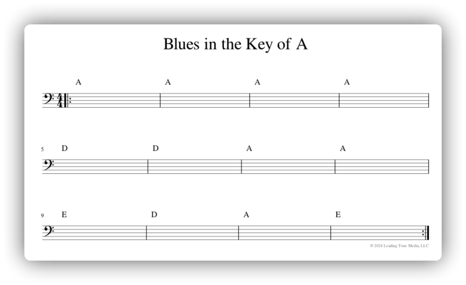 A 調 Blues