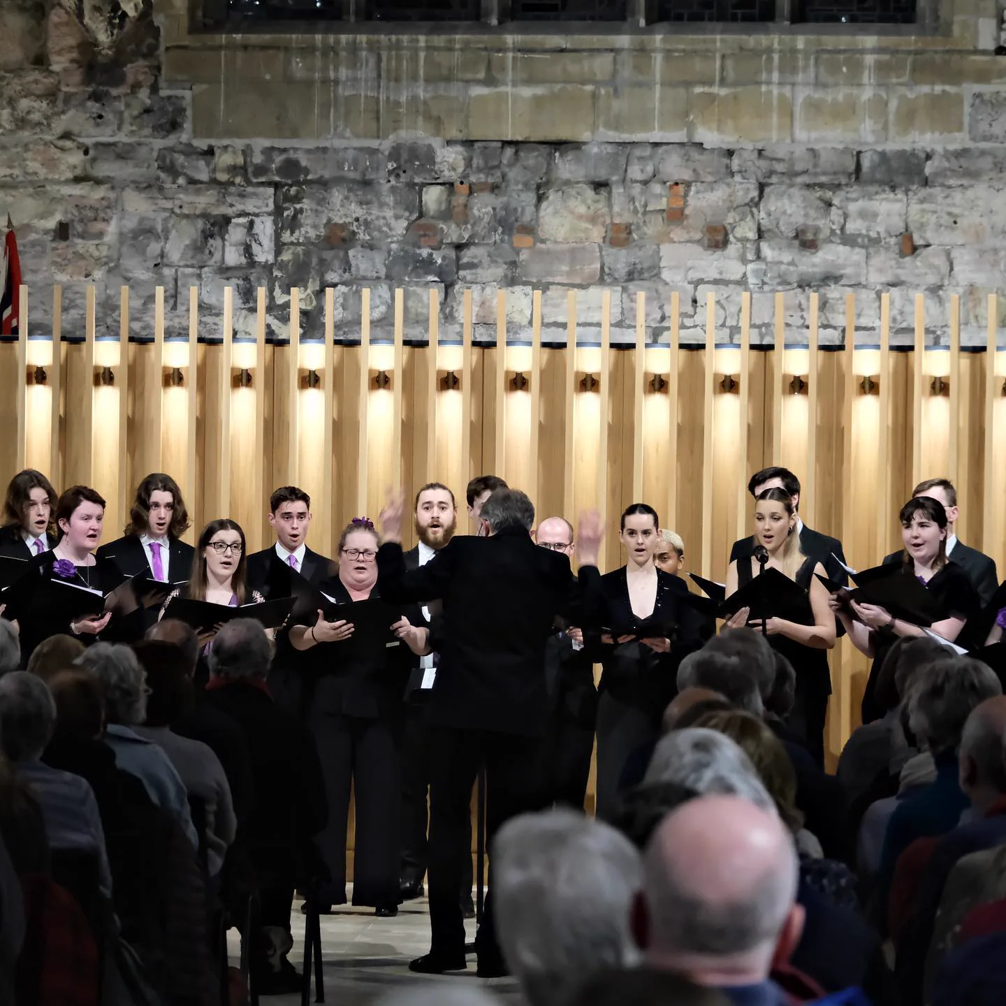The 24 singing in York Guildhall with Robert Hollingworth conducting