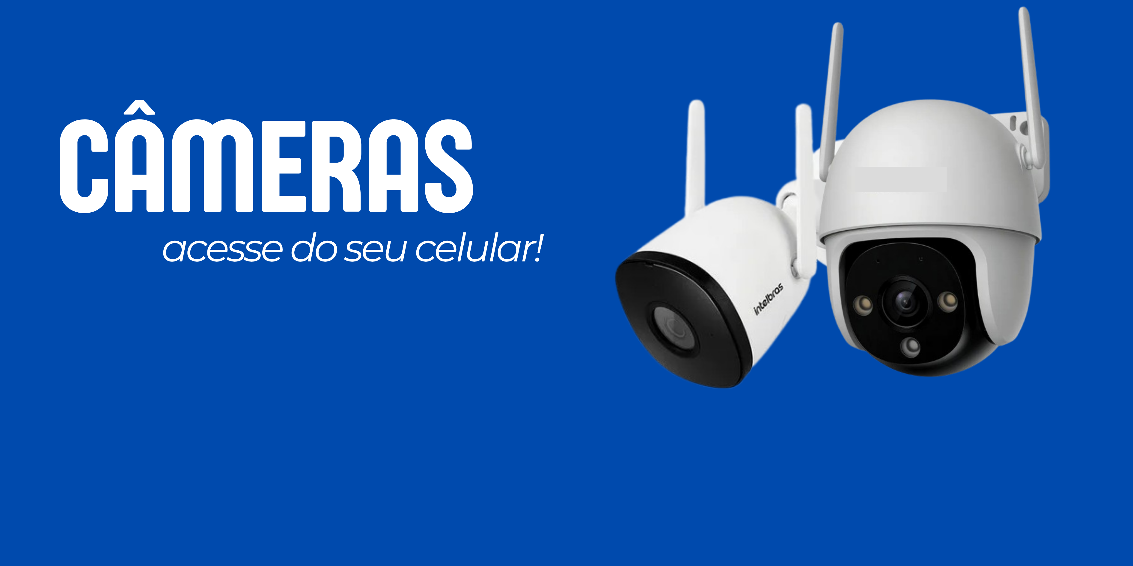 Banner de câmeras Wi-Fi inteligentes