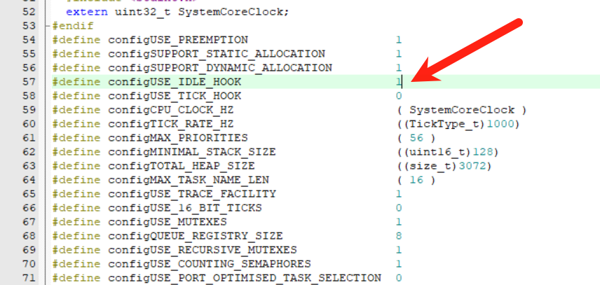 空闲钩子函数的开启