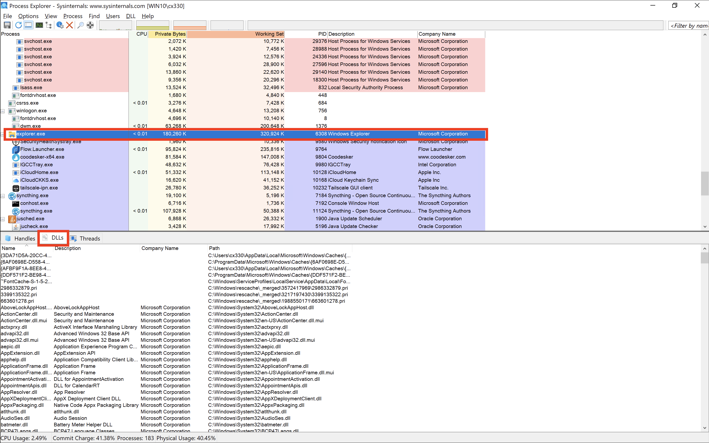 Process Explorer