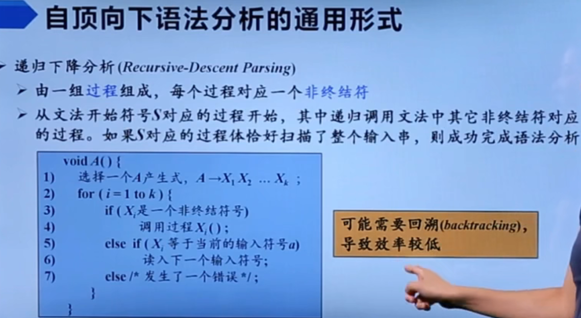 递归下降分析法