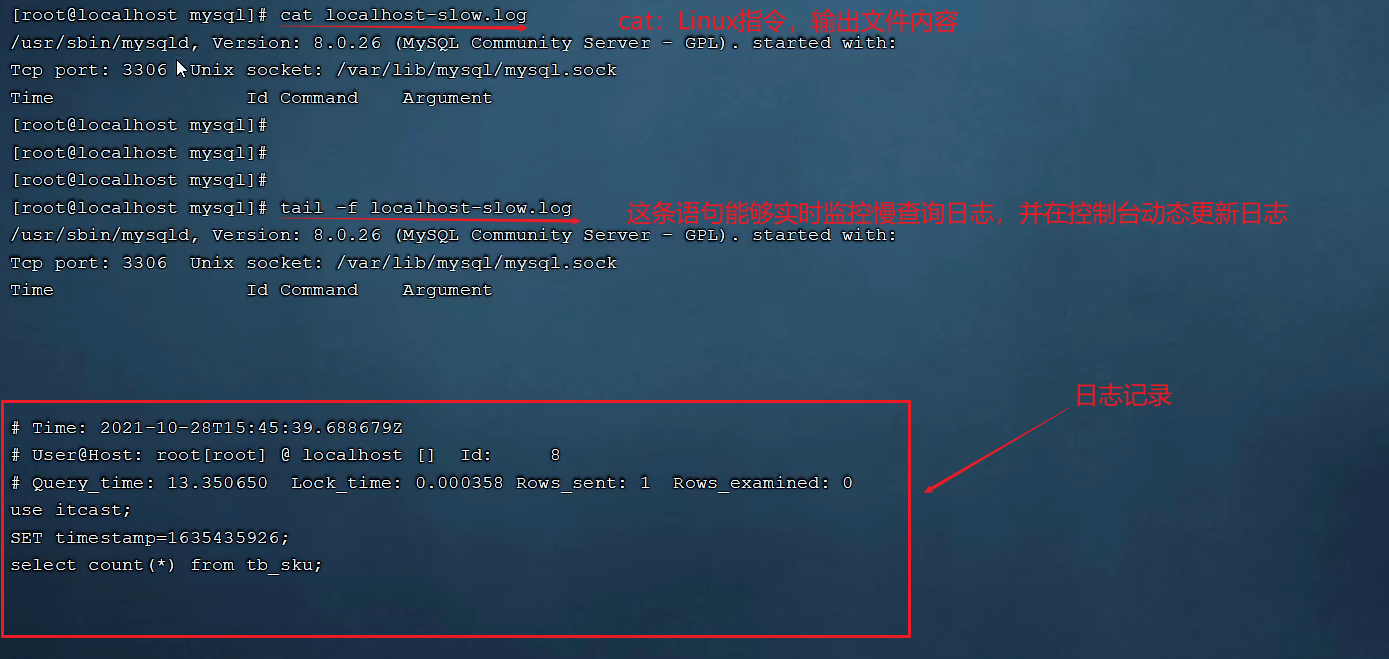 慢查询效果图 慢查询效果图
