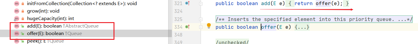 add()与offer() add()与offer()