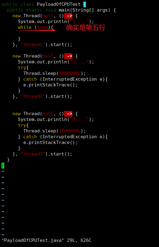 Optional title 第5行while死循环