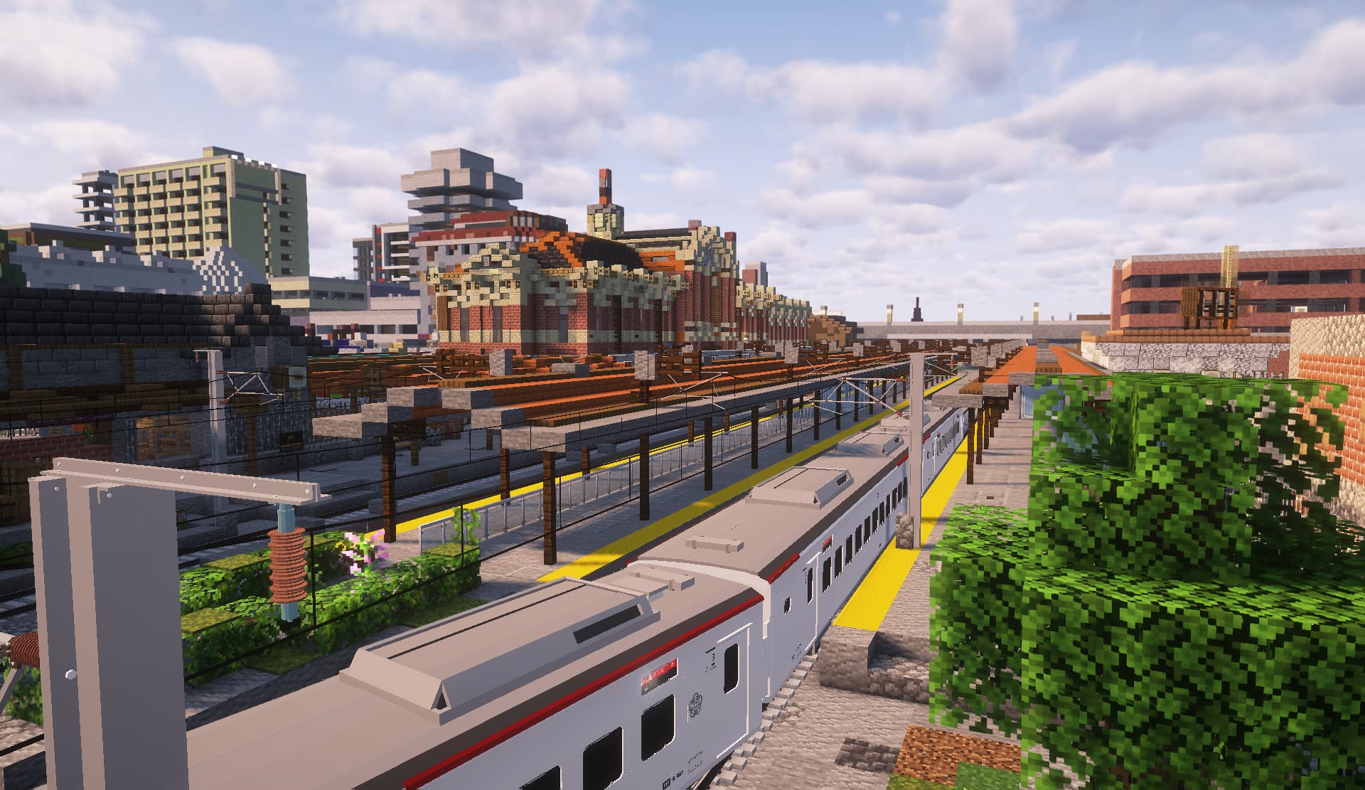 列车驶出花都车站