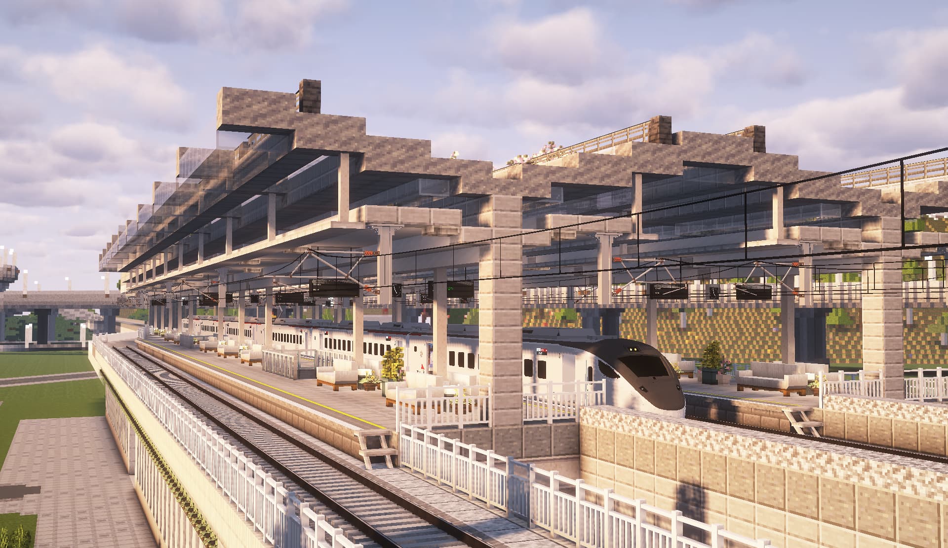 列车到达猫尾车站