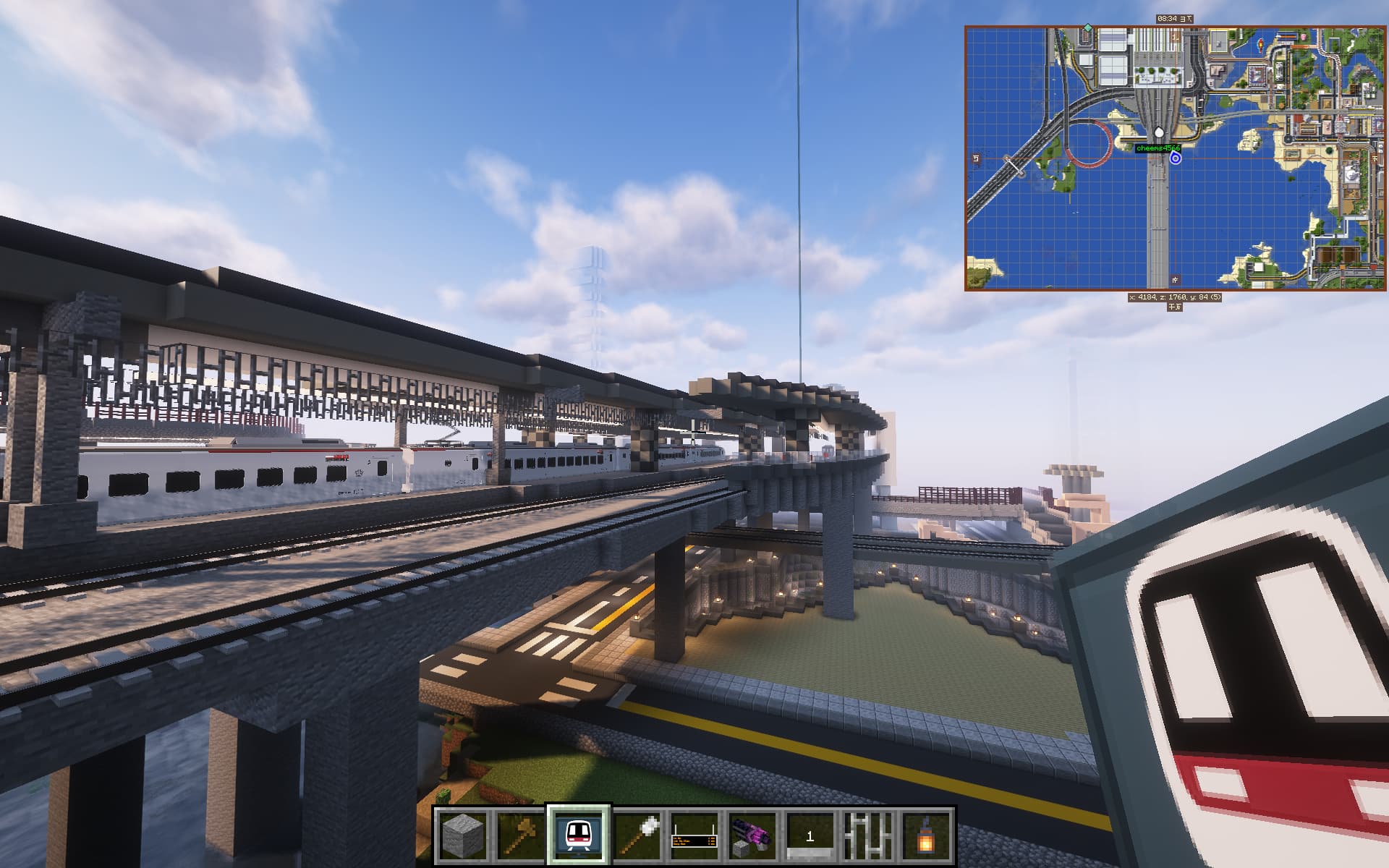 列车驶入南苑车站