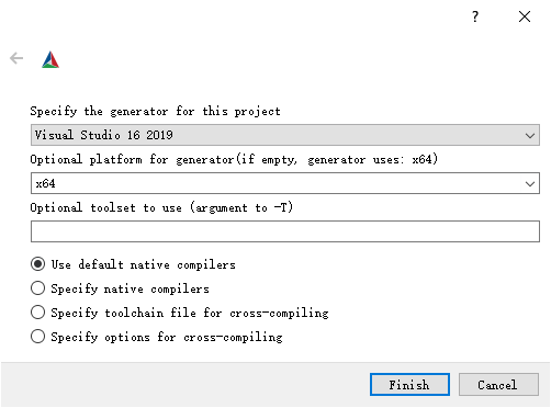 Specify the generator for this project