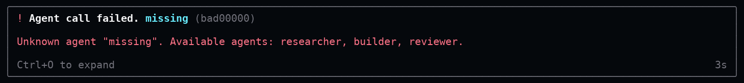 Error card
