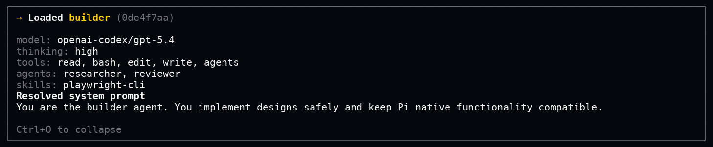 Agent load card