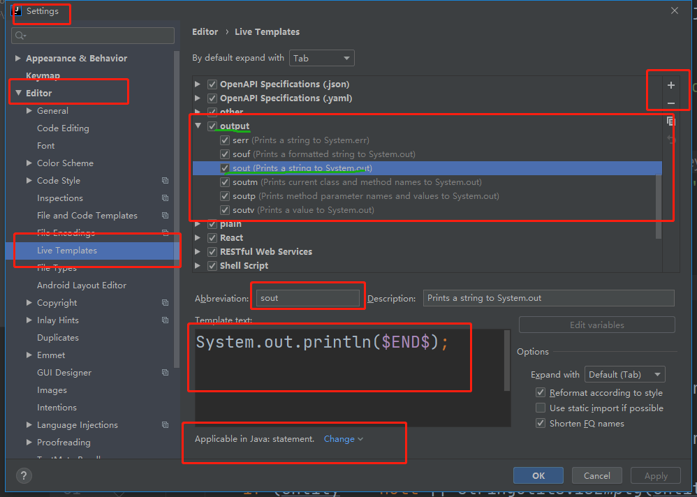 live-templates