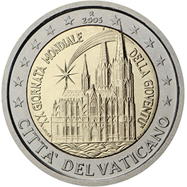 Vatican City 2 euro (2005) - 20th World Youth Day