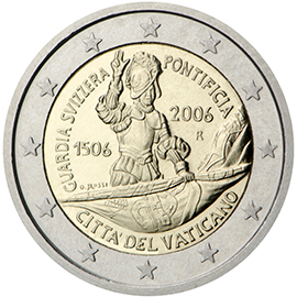 Vatican City 2 euro (2006) - 5th Centenary of the Swiss Pontifical Guard