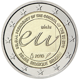 Belgium 2 euro (2010) - Belgian Presidency of the Council of the European Union in 2010