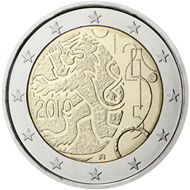 Finland 2 euro (2010) - Currency Decree of 1860 granting Finland the right to issue banknotes and coins