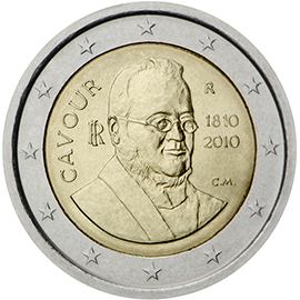Italy 2 euro (2010) - 200th anniversary of the Count of Cavour’s birth