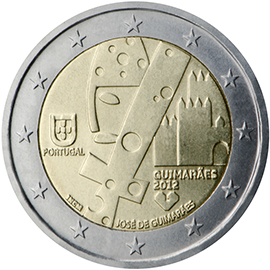 Portugal 2 euro (2012) - European Capital of Culture 2012, the city of Guimarães in northern Portugal