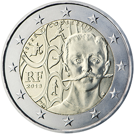 France 2 euro (2013) - 150th anniversary of the birth of Pierre de Coubertin, initiator of the revival of the Olympic Games and first president of the International Olympic Committee