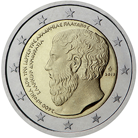 Greece 2 euro (2013) - 2 400th Anniversary of the founding of Plato’s Academy