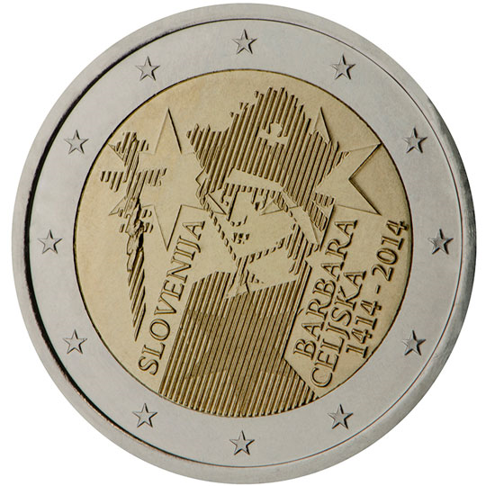 Slovenia 2 euro (2014) - The 600th anniversary of the crowning of Barbara Celjska
