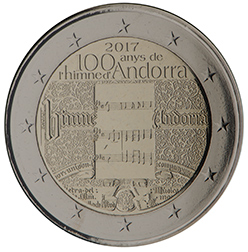 Andorra 2 euro (2017) - 100 years of the anthem of Andorra